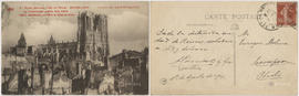 Postal: Ruinas Catedral de Reims