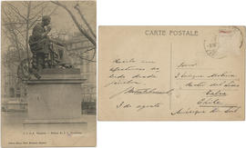 Postal Estatua de Rousseau